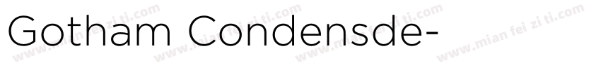 Gotham Condensde字体转换